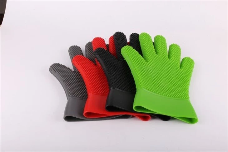 silicone oven glove with 5 fingers