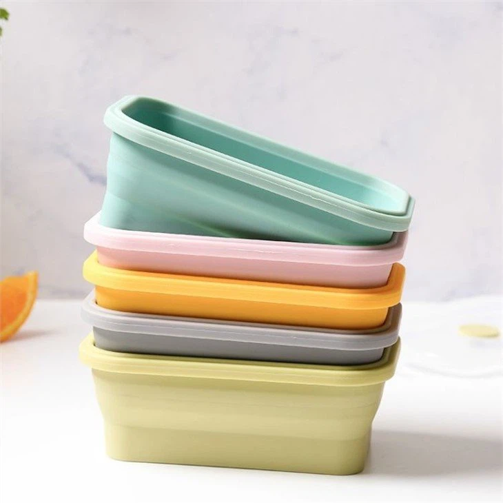 2 silicone collapsible lunch box