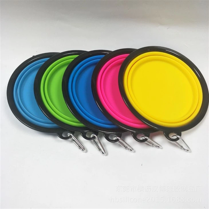 Silicone Dog Food Bowl With Carabiner