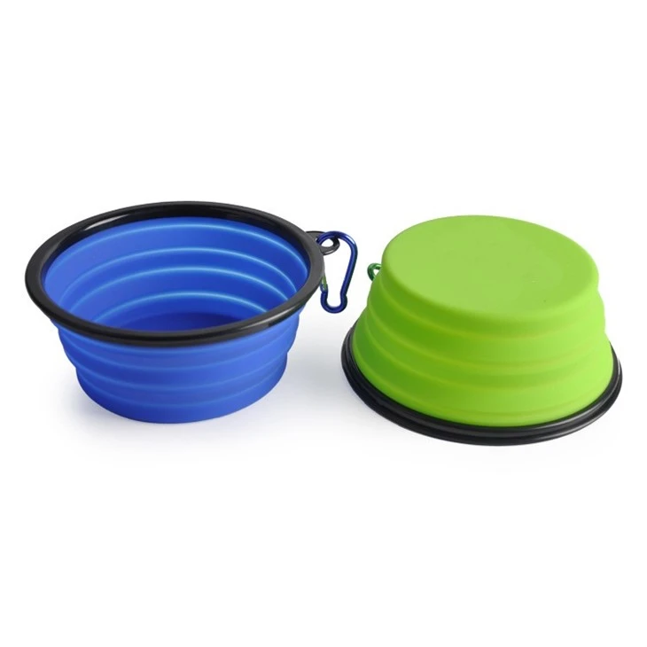 Silicone Set Of 2 Travel Pet Bowls